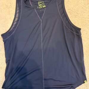 Lucky in Love Navy Blue Performance Athletic Tank Top Tennis Size L